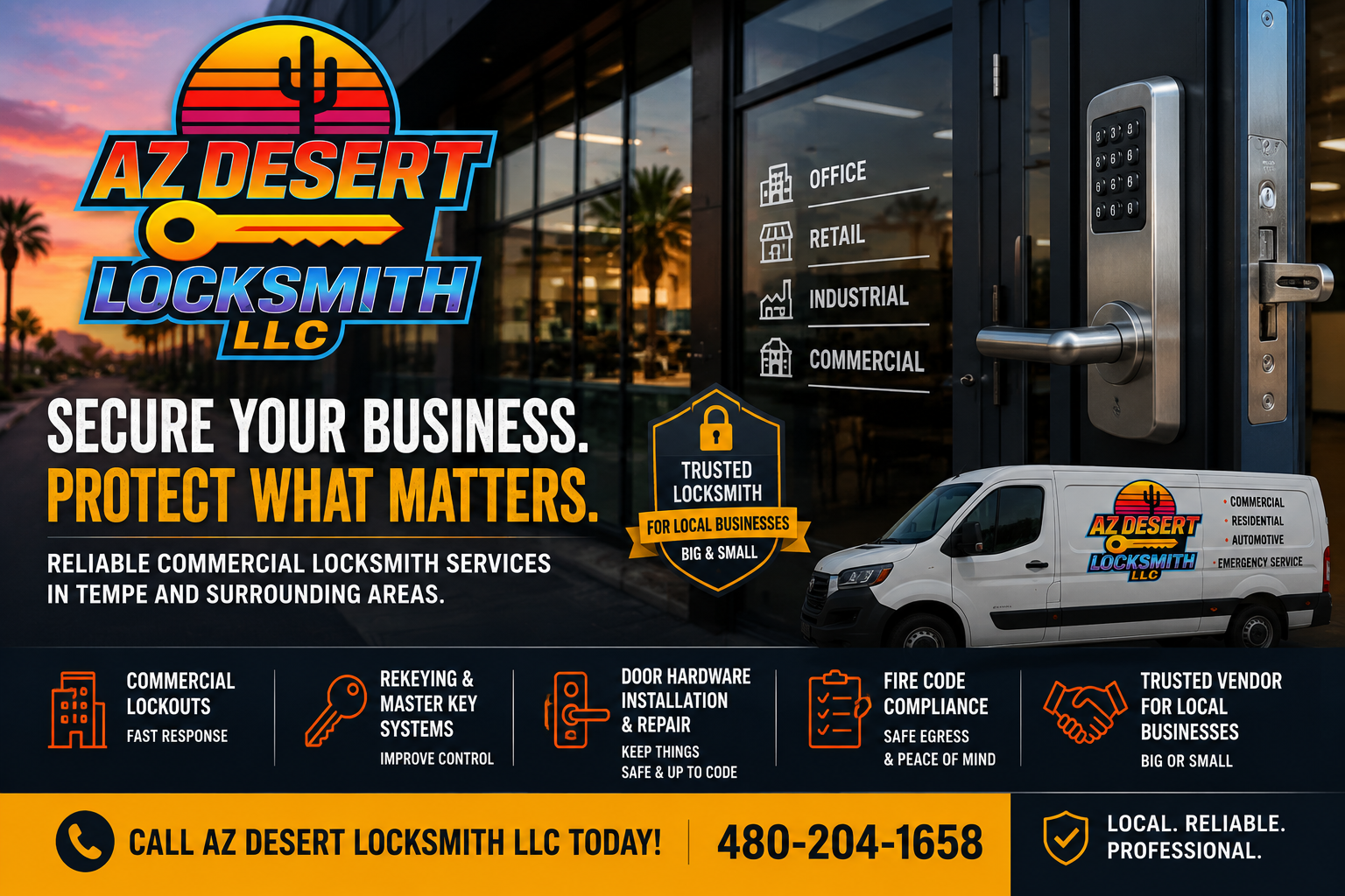 AZ Desert Locksmith Commercial lock and key Service